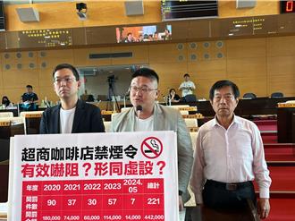 台中超商騎樓禁菸4年多僅取締221件 議員：形同虛設