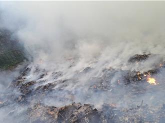 綠島垃圾堆置場起火燃燒 PM10、PM2.5皆超標