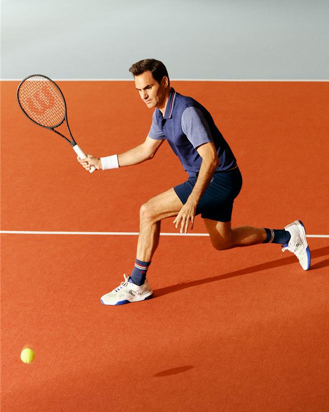 UNIQLO最新一季Roger Federer by JW ANDERSON 2024春夏聯名系列，透過復古潮流融合高機能設計，訴求穿梭各個場景都合適。（UNIQLO提供／朱世凱台北傳真）