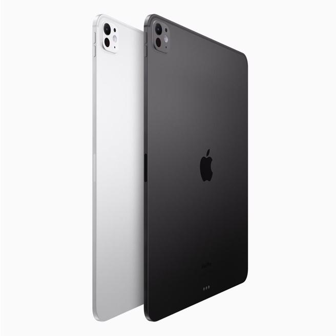 两款iPad Pro皆内建最新M4晶片且比上一代更轻薄，其中13吋iPad Pro厚度仅5.1公厘，是史上最薄苹果装置。（Apple提供）