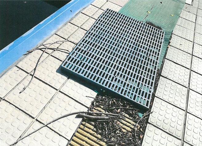 新北市树林高中游泳池老旧，亟需经费挹注改善，民代建议新北市教育局先用市款修缮必要设备。（民进党籍新北市议员廖宜琨提供）