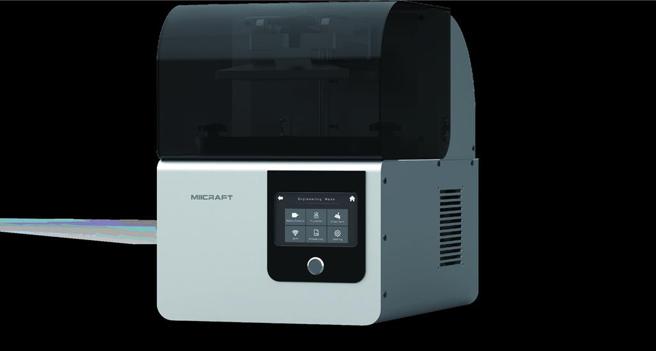 长阳生医代理的Miicraft光固化3D列印机，以在地化优势提供客制化打样服务，协助医事人员提升医疗产能。 图：震旦提供