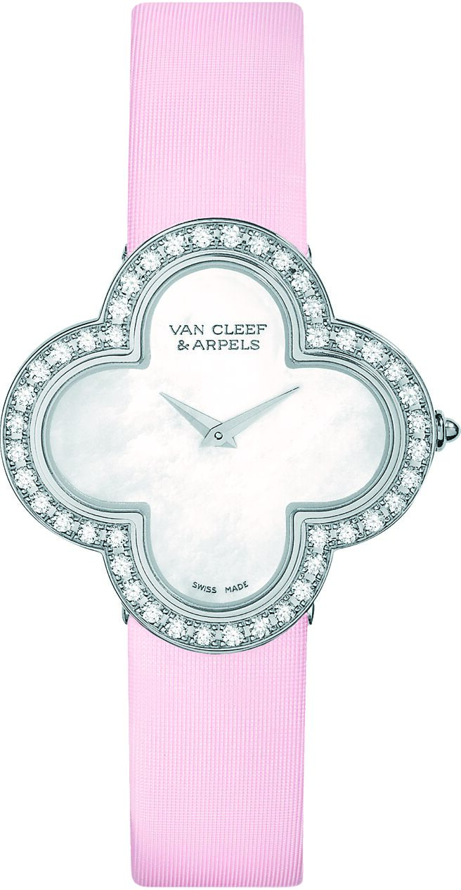 梵克雅宝Alhambra钻表，62万元。（Van Cleef & Arpels提供）