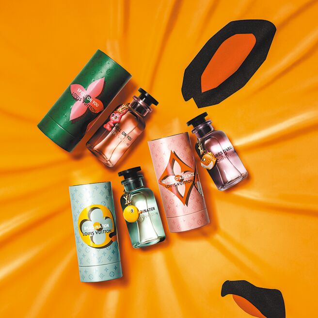 LV續與孫一鈿合作，以經典香氛重新打造全新包裝與吊飾設計。（LV提供）