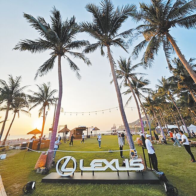 晚宴設於西子灣沙灘。（陳大任攝）