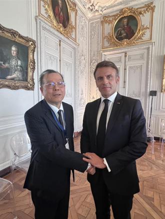 半導體外交！黃崇仁會面馬克宏 促台法合作發展AI