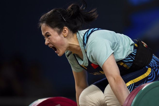女子舉重59公斤級世界冠軍羅詩芳。（美聯社資料照）