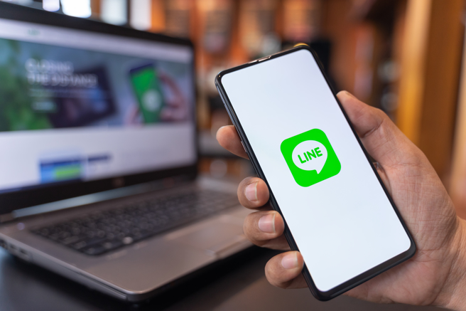 LINE App中最实用的功能是聊天室表情符号。（示意图，shutterstock／达志）
