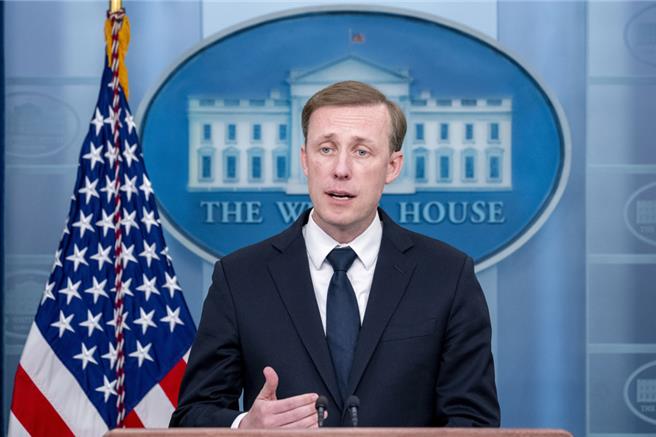 苏利文同时指出，美国总统拜登希望哈玛斯遭打败，但也理解巴人深陷悲惨境地。（美联社）