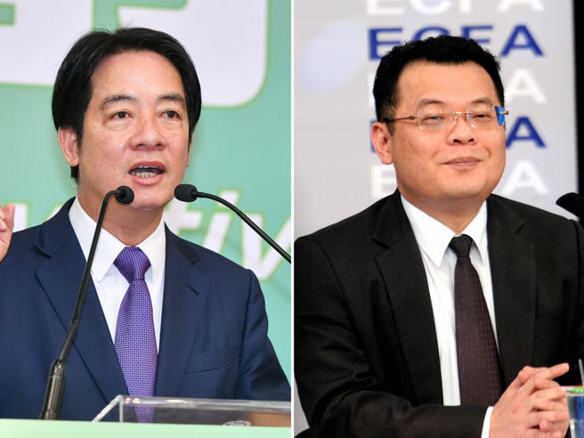 资深媒体人陈挥文（右）、准总统赖清德（左）。（合成图／中时资料照）