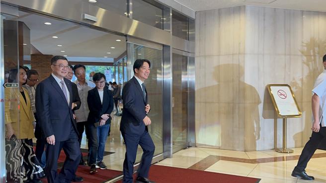 准总统赖清德今天宴请党内立委餐叙。曾薏苹摄