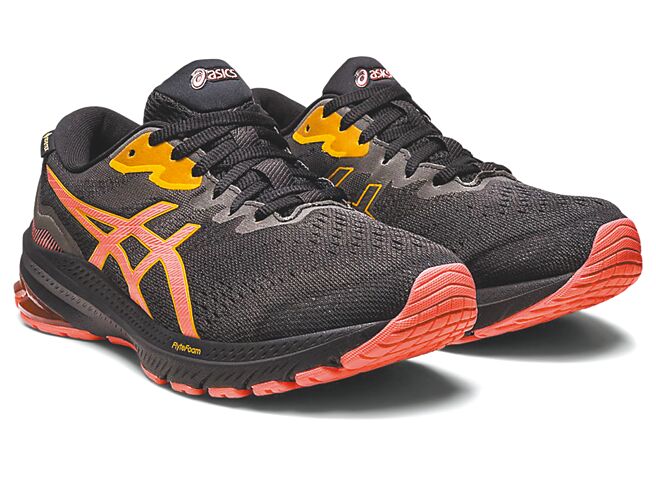ASICS GT-1000 11 G-TX女款防潑水跑鞋，原價4180元、官網特價2508元。（ASICS提供）