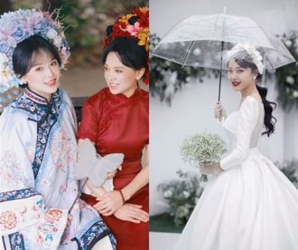 挖呀挖老師絕美婚紗照曝光 產後真實狀態引網憂