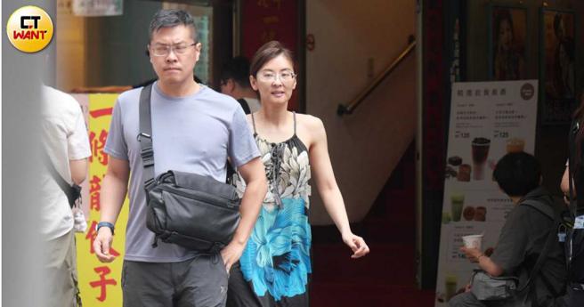 夏米雅与陈绍诚两人5月4日被本刊直击一身轻便外出午餐。（图／本刊摄影组）