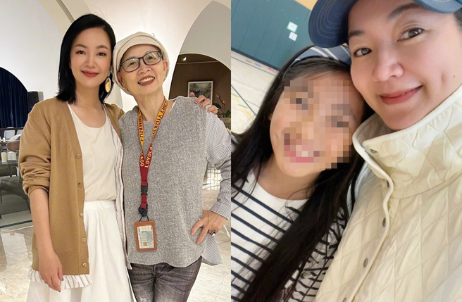 阿雅曬出和媽媽、女兒合影。（圖／翻攝自阿雅微博）