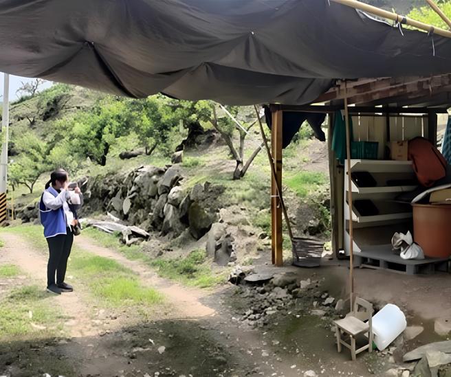 原住民族聚落国土功能分区画设作业，调查人员已于今年4月至5月中旬亲赴狮潭乡百寿村内调查。（苗栗县政府提供／谢明俊苗栗传真）