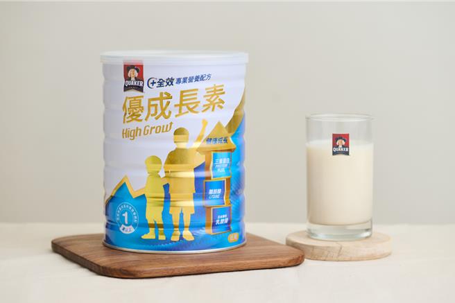 桂格优成长素登场，号称富含三重蛋白质及42种营养素。（佳格食品提供／朱世凯台北传真）