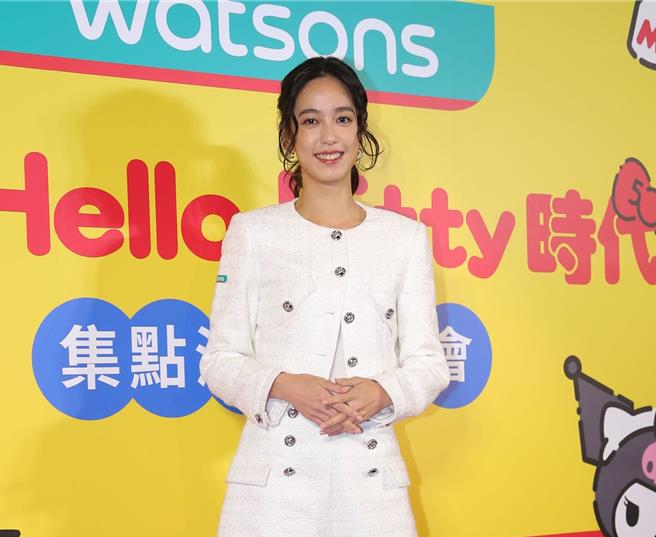 陈庭妮出席屈臣氏集点活动记者会。（图／黄世麒摄）