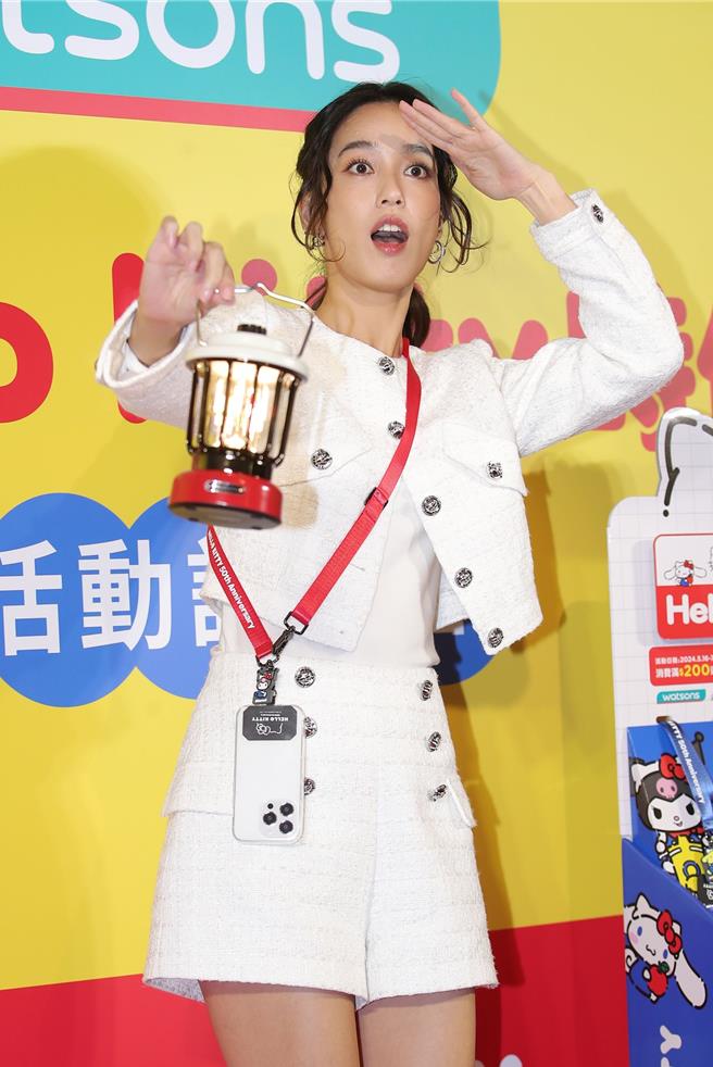 陈庭妮出席屈臣氏集点活动记者会。（图／黄世麒摄）