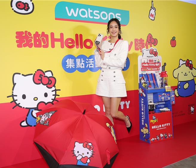 陈庭妮出席屈臣氏集点活动记者会。（图／黄世麒摄）