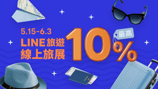 即日起LINE旅游线上旅展 ，住宿最高享LINE POINTS 10%回馈还有机会领惊喜LINE 红包。（LINE提供／古明弘台北传真）