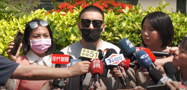 Toyz今上午接受媒體訪問。（圖 / 截至「中時新聞網」直播畫面）