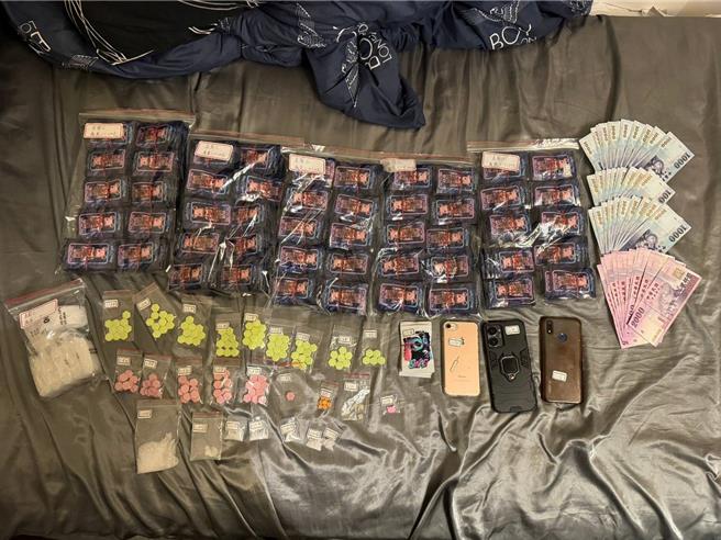 中正一警方查獲販毒集團。（警方提供）