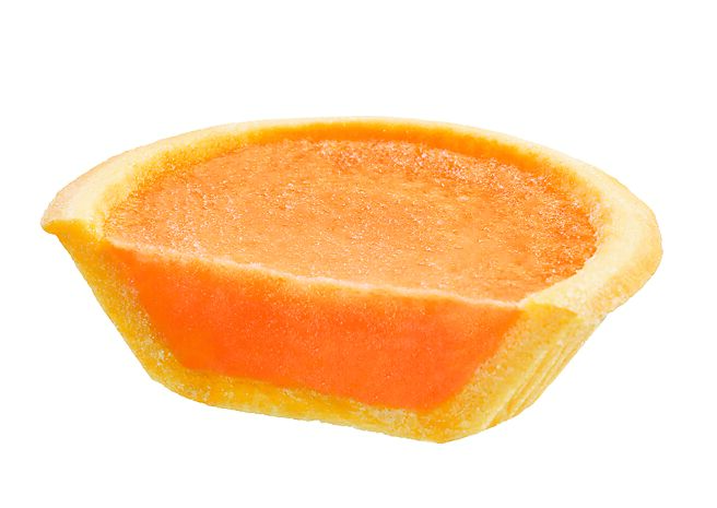 全家SOHOT炎選店限定的「PABLO蜜桃起司塔」，45元。（全家提供）