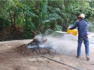 境外空汙來襲 屏縣環局緊急應變 查1違規露天燃燒
