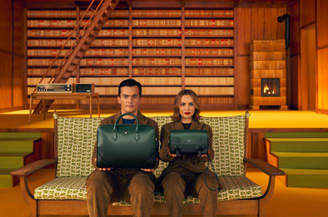 才子男星Rupert Friend與Maude Apatow一同參與拍攝大師傑作系列100年形象照。（Montblanc提供）