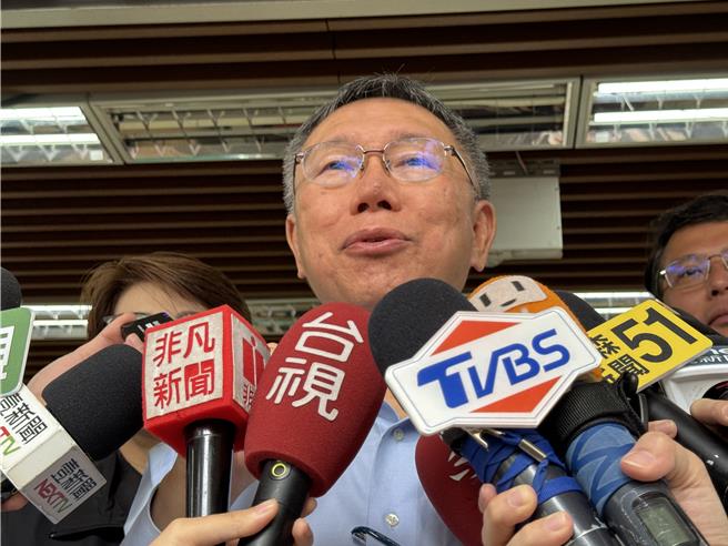 民眾黨主席柯文哲。（李奇叡攝）