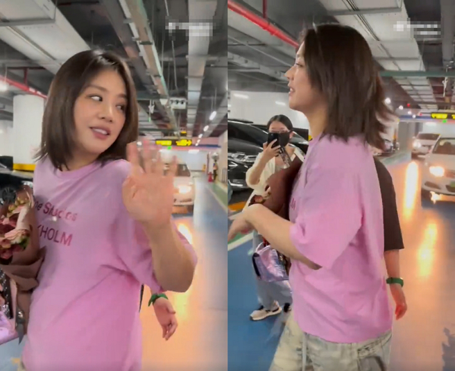 马思纯才甩肉25公斤美回巅峰，没想到隔3个月就被网友发现胖出小肚子。（图／摘自新浪娱乐微博）