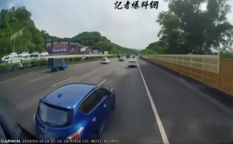 影》挑衅大学长！国道「25秒2度超车」惨遭40吨大货车撞飞