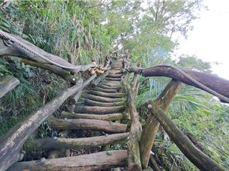 連日豪雨土石崩落、欄杆受損 台中大坑3步道封閉修復