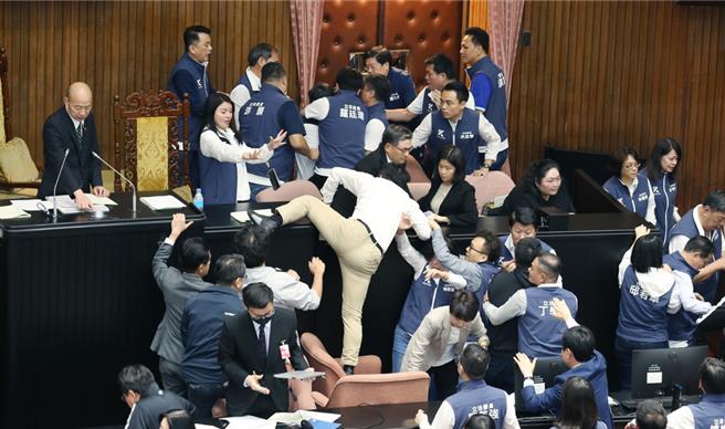 立院昨爆发多起衝突。（资料照）