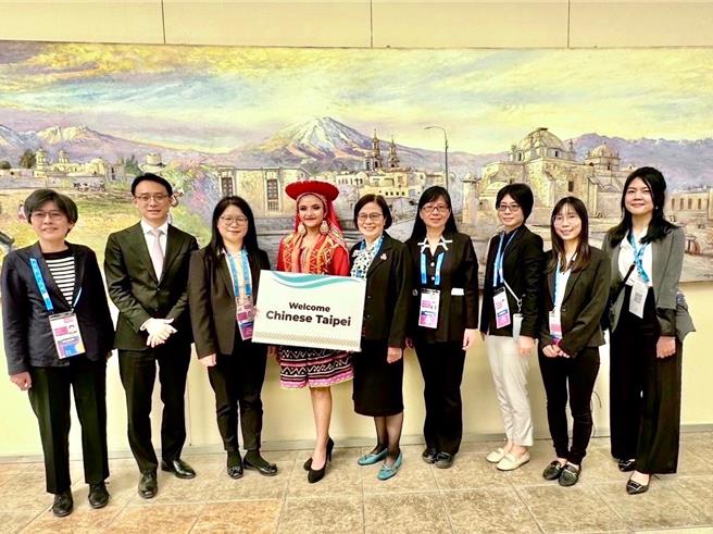 行政院經貿辦副總談判代表楊珍妮16至17日率團出席由秘魯主辦亞太經濟合作（APEC）首屆婦女與貿易雙部長會議。（行政院提供／游念育台北傳真）