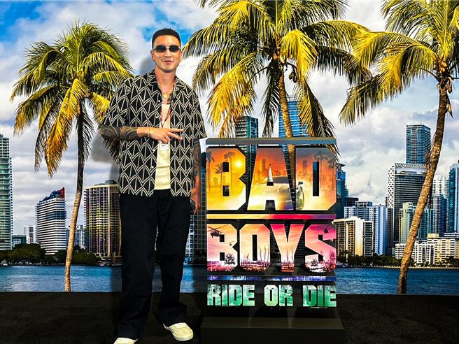 王陽明參加《絕地戰警：生死與共》體驗活動。（圖／索尼影業提供）