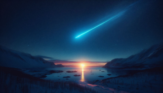 巨大「藍色流星」劃過夜晚上空！ 網呼：賽亞人來了