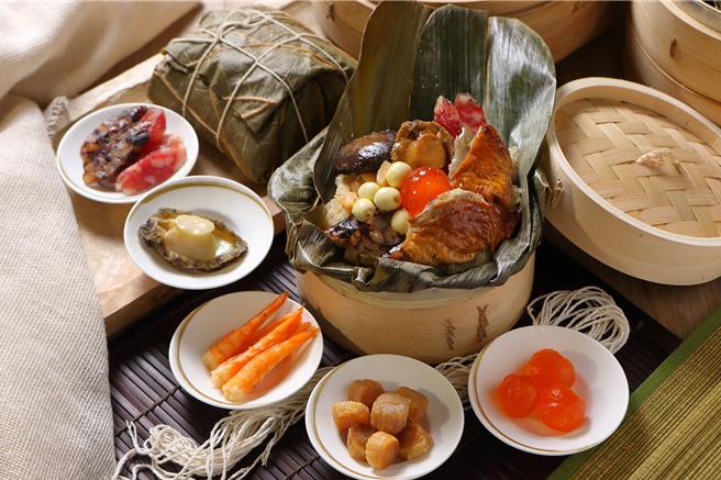 今年新品「珍寶裹蒸粽」份量十足，料豐味美，適合全家共享，符合其本身帶有的圓滿之意。（圖／老爺大酒店）