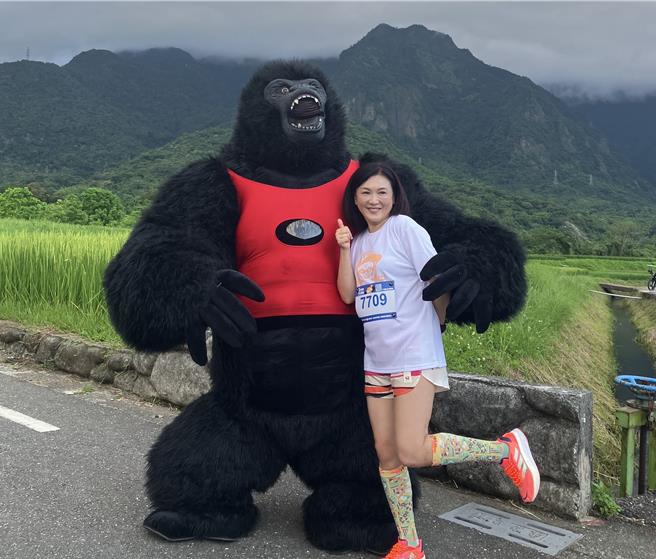姚黛玮日前担任台东县长滨乡马拉松代言人。（民视提供）