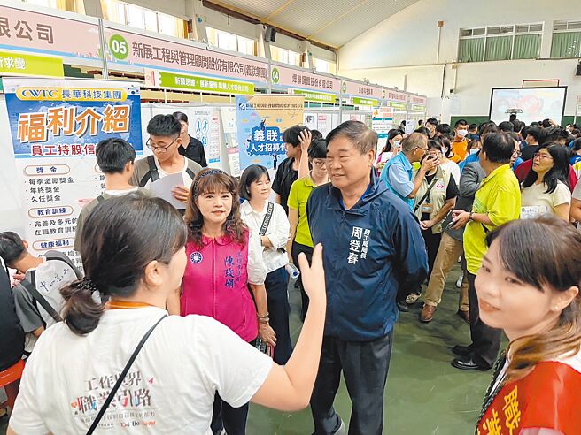 高中职就业媒合x职业探索博览会高雄场于18日登场，吸引逾千人参与。（104人力银行提供╱洪凯音台北传真）