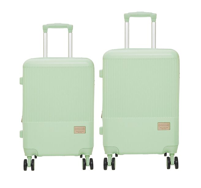 Global Mall屏東市店推BTU「LOLLIPOP系列20+28吋拉鍊箱」，原價7180元、會員獨享價5180元。（Global Mall提供）