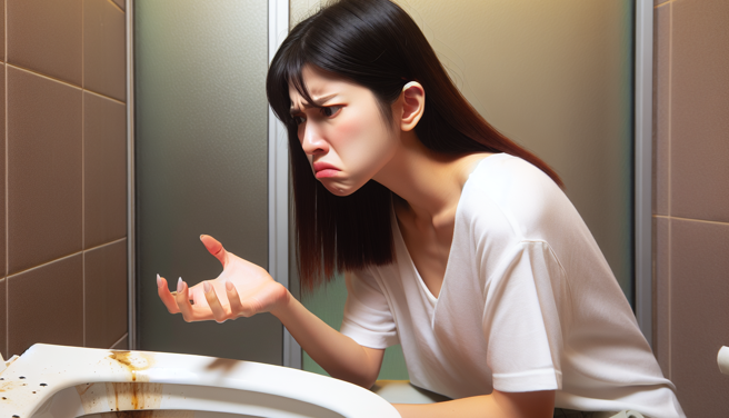 男友尿尿不掀马桶盖经常有尿渍，让女网友十分痛苦，气到想分手。（示意图、与本案无关／AI生成）