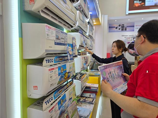 Global Mall迎夏精选多款冷气推优惠8折起好康，吸引不少民眾上门採购。（Global Mall提供／朱世凯台北传真）