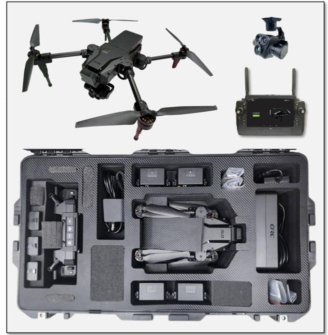 中光電智能機器人偵蒐應用無人機。圖／中光電提供