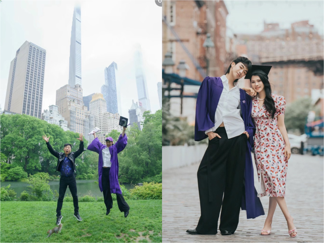 小哈利520发文，晒出与爸妈合照。（图／翻摄自庾恩利 小红书）