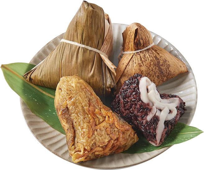 家乐福瓦城端午粽招牌礼盒，4粒599元。（家乐福提供）