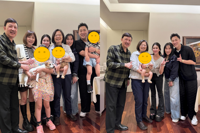 余祥铨晒全家福庆祝蔡总统卸任。（图／kob_kenyu Threads）