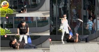 直擊！綜藝天王胡瓜走到一半 竟突然翻滾＋摔倒大仆街