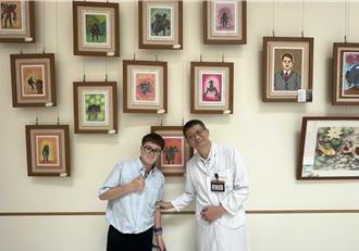 總統教育獎癌症勇士林子陽 「人性的光輝」聯合畫展勵人心